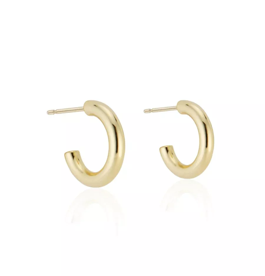 Mini 14k Gold Vermeil Hoops