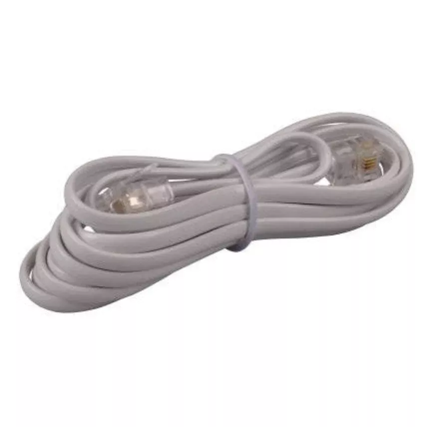 Modular Line Extension Cord – White – 7-Ft.