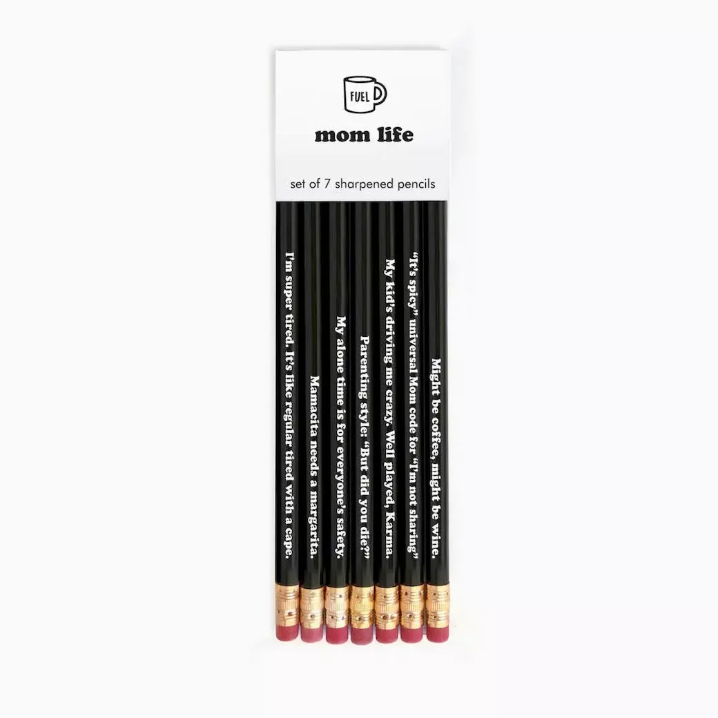 Mom Life Pencils Set of Seven Sharpened Pencils