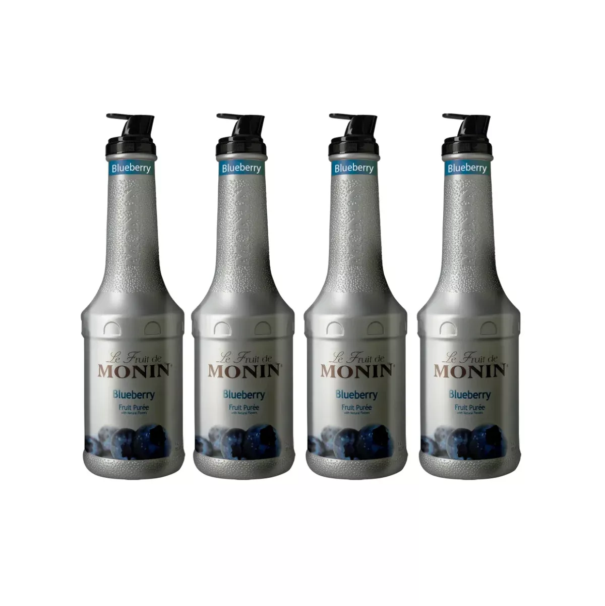 Monin Blueberry Puree 1L Plastic Bottle (Pack of 4)