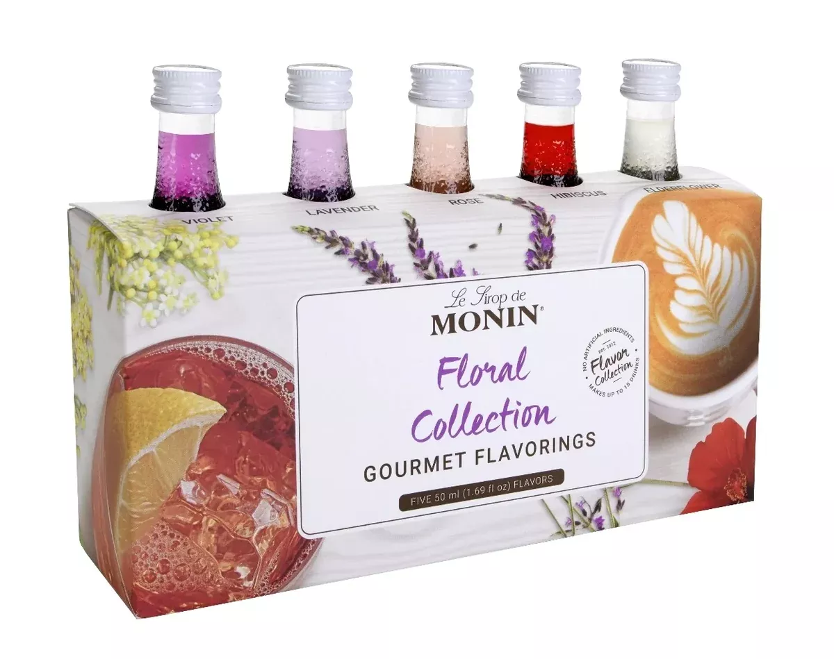 Monin - Floral Sampler Syrup Pack 5 x 50ml