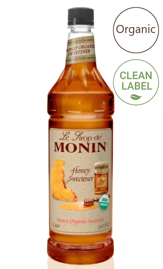 Monin - Honey Organic Sweetener Syrup 1L