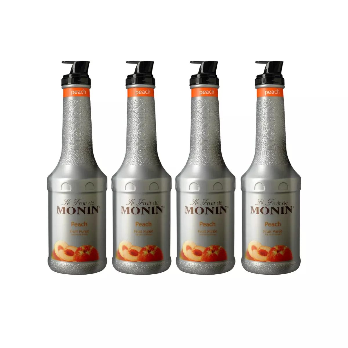 Monin Peach Fruit Puree 1L (Pack of 4)