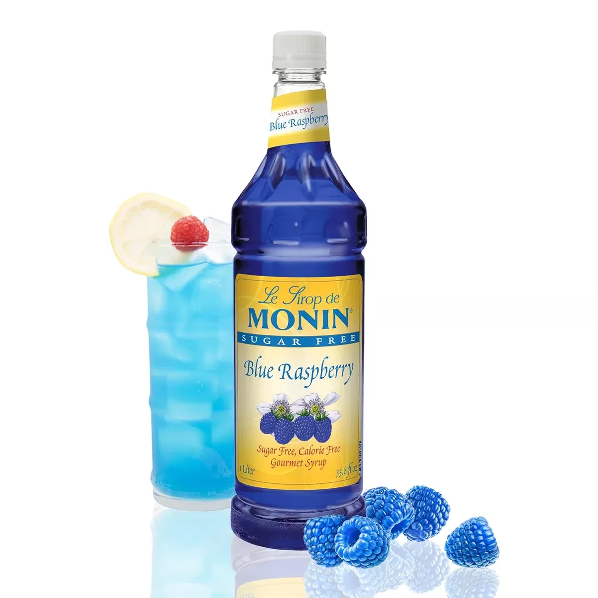 Monin - Sugar Free Blue Raspberry Syrup 1L