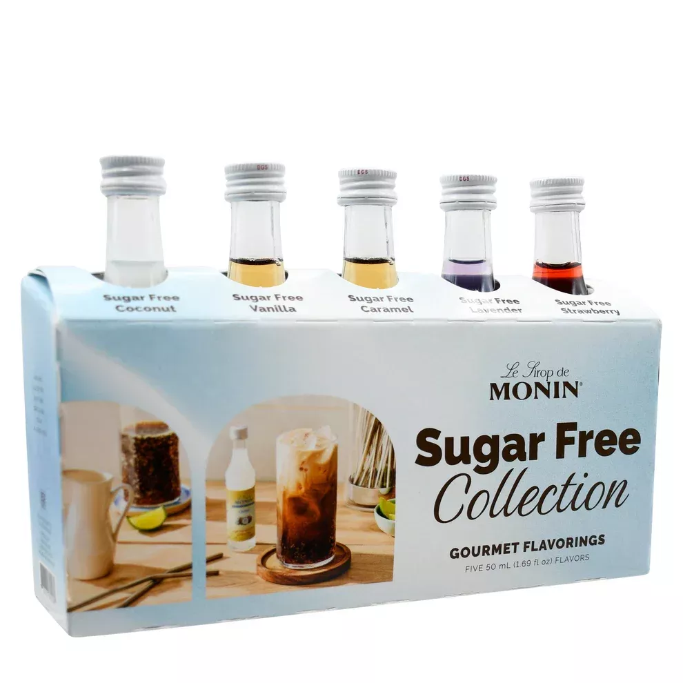 Monin - Sugar Free Collection Sampler Syrup Pack 5 x 50ml
