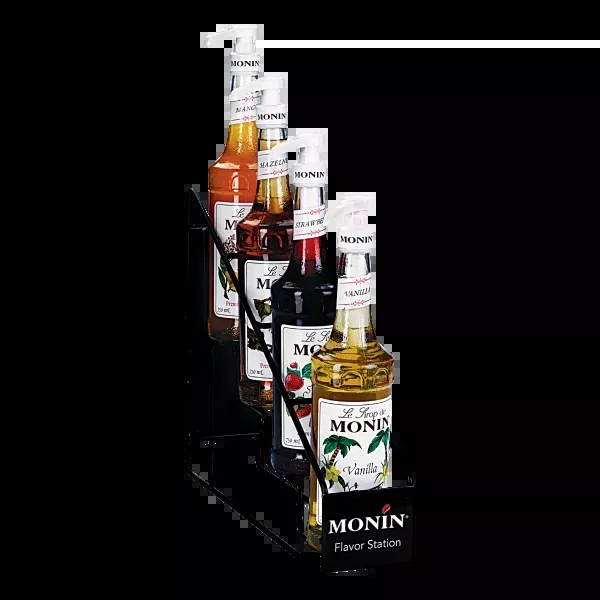 Monin Syrup Wire Rack, for 4 Bottles - 1 pc