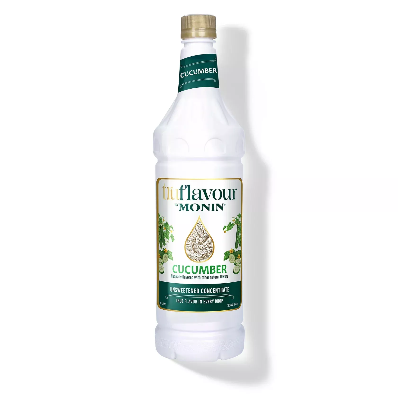 Monin TruFlavour Unsweetened Cucumber Concentrate - Bottle (1.0 L)