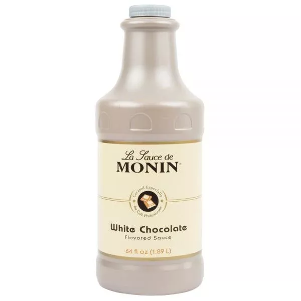 Monin White Chocolate Sauce - Bottle (64oz)