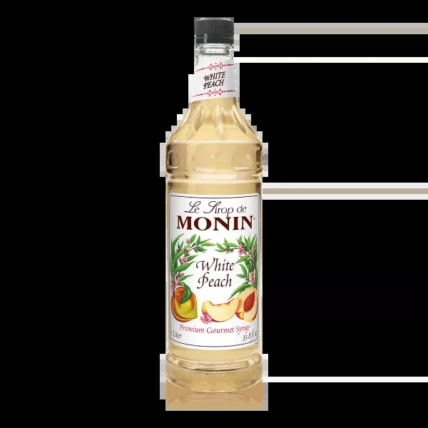 Monin White Peach Syrup - Bottle (1L)