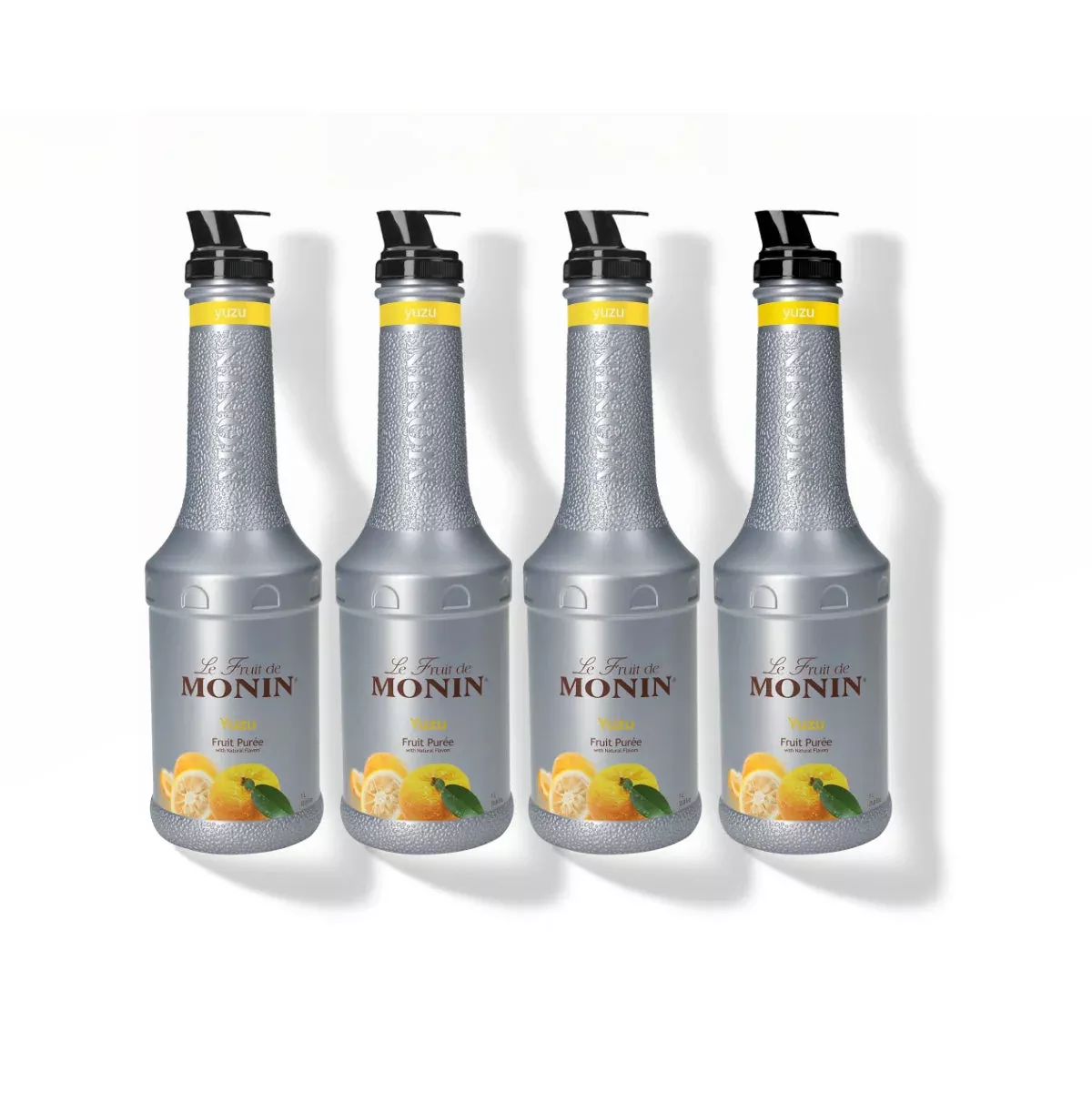 Monin Yuzu Puree 1L Plastic Bottle (Pack of 4)