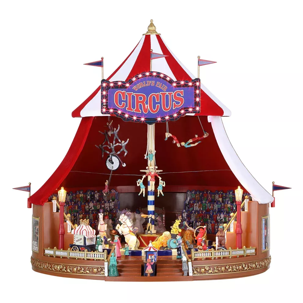 Mr. Christmas 90th Anniversary Animated and Musical Worlds Fair Big Top Circus
