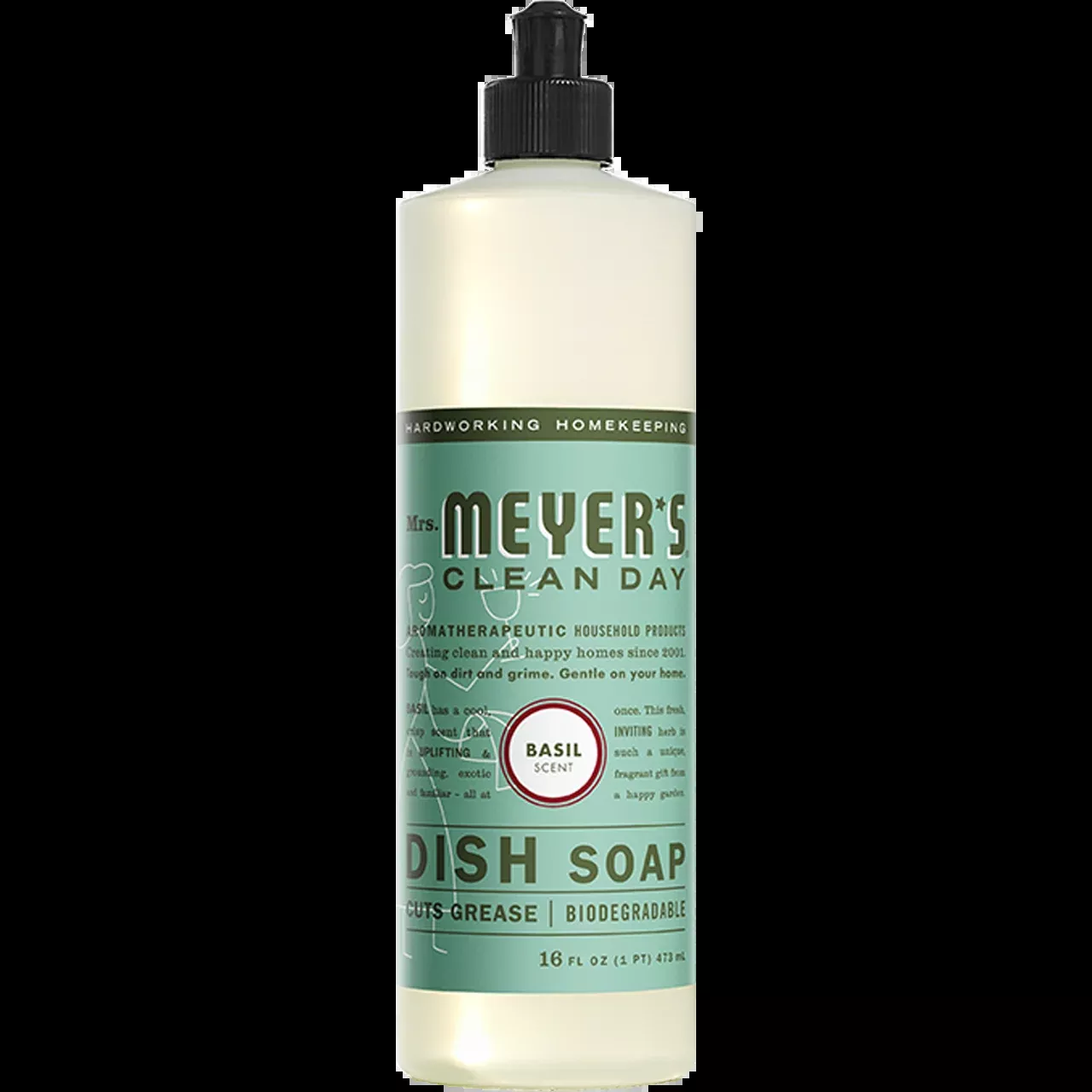 Mrs. Meyer's Basil Dish Soap – 16oz