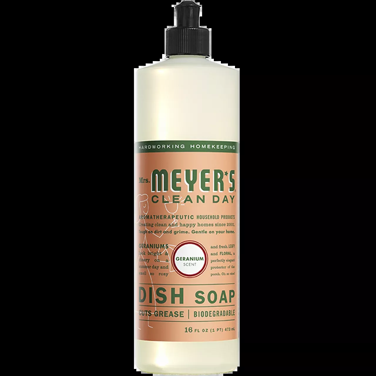 Mrs. Meyer's Geranium Dish Soap – 16oz