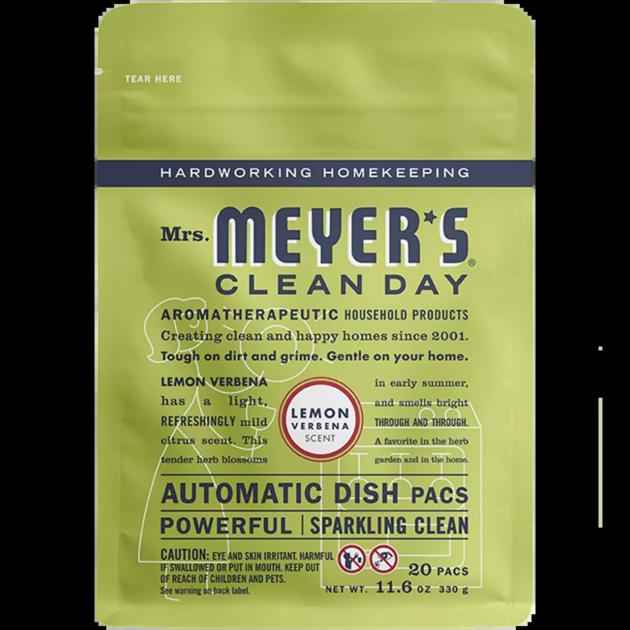 Mrs. Meyer's Lemon Verbena Automatic Dish Pacs – 20ct