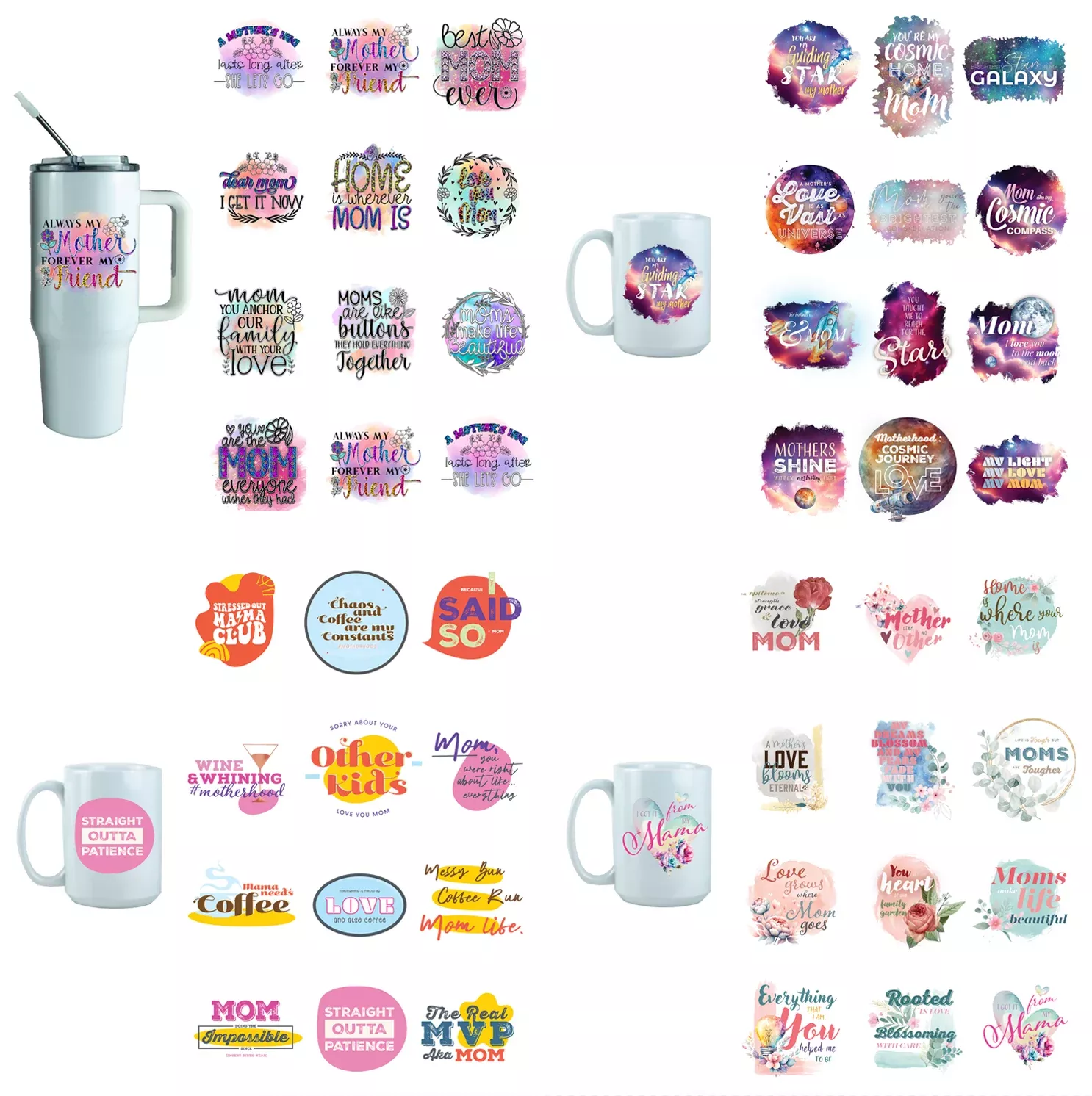 Multi Product Use - Digital Sublimation Designs - Mother's Day - New Designs Added!!