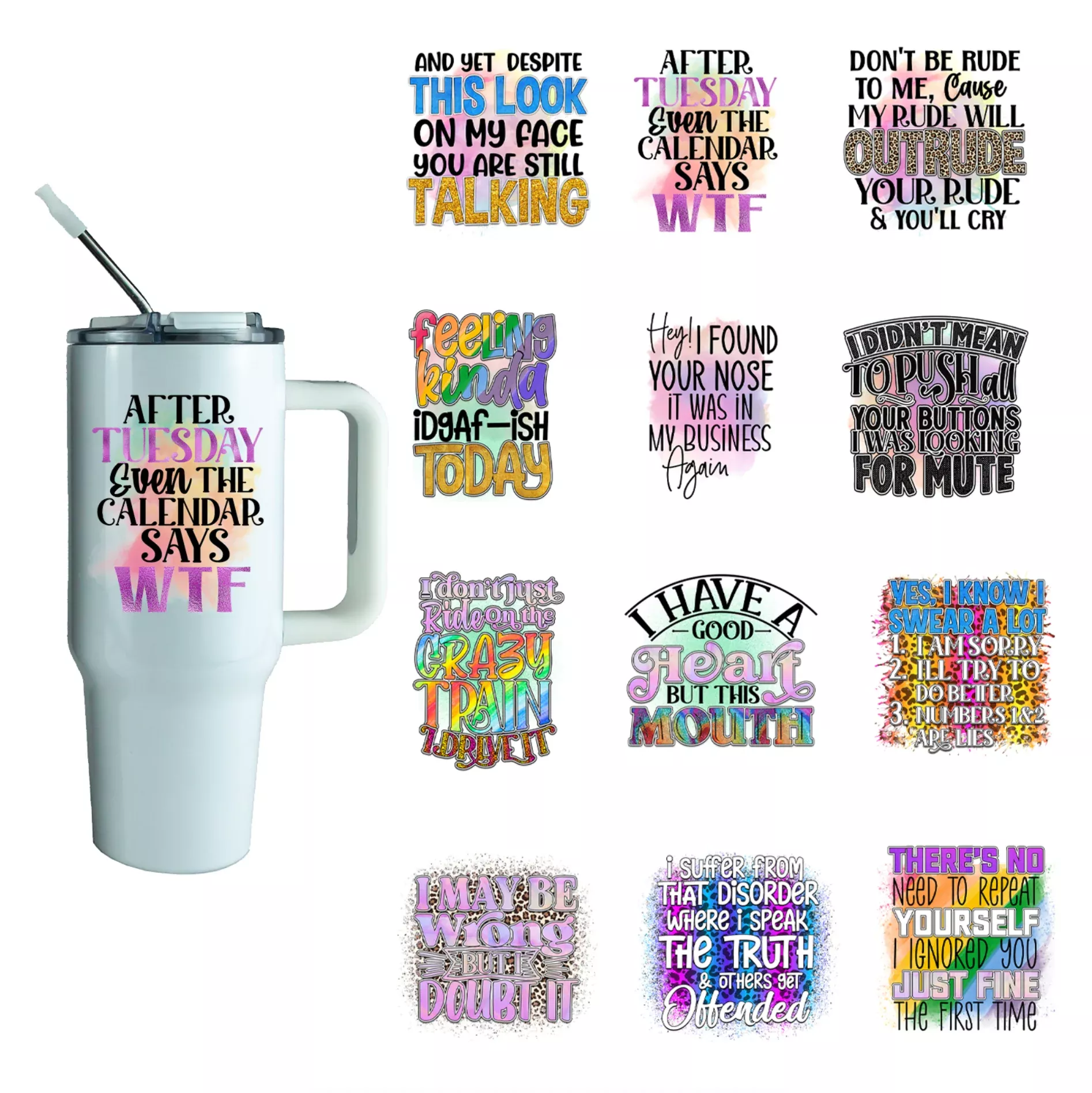Multi Product Use - Digital Sublimation Designs - Sarcasm