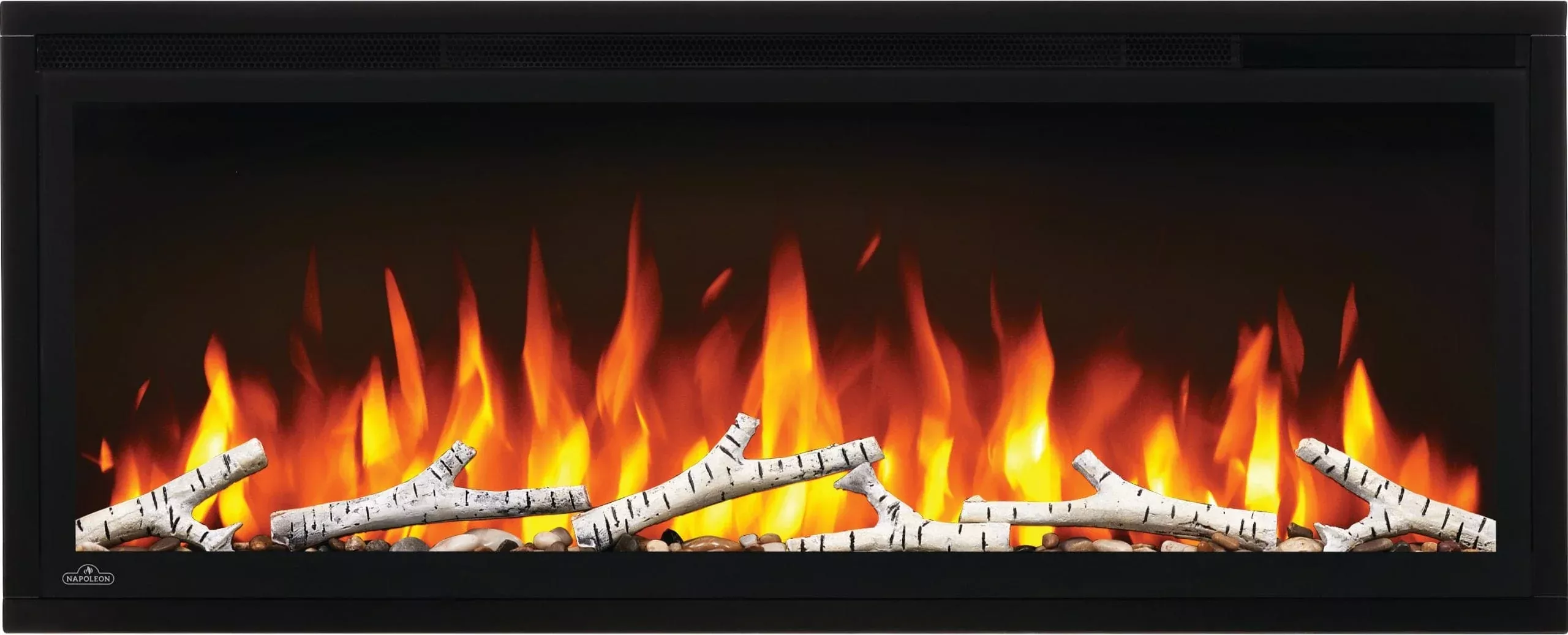 Napoleon Birch Log Set with Rocks For 50-Inch Entice Series Electric Fireplace NEF-BLRAK50