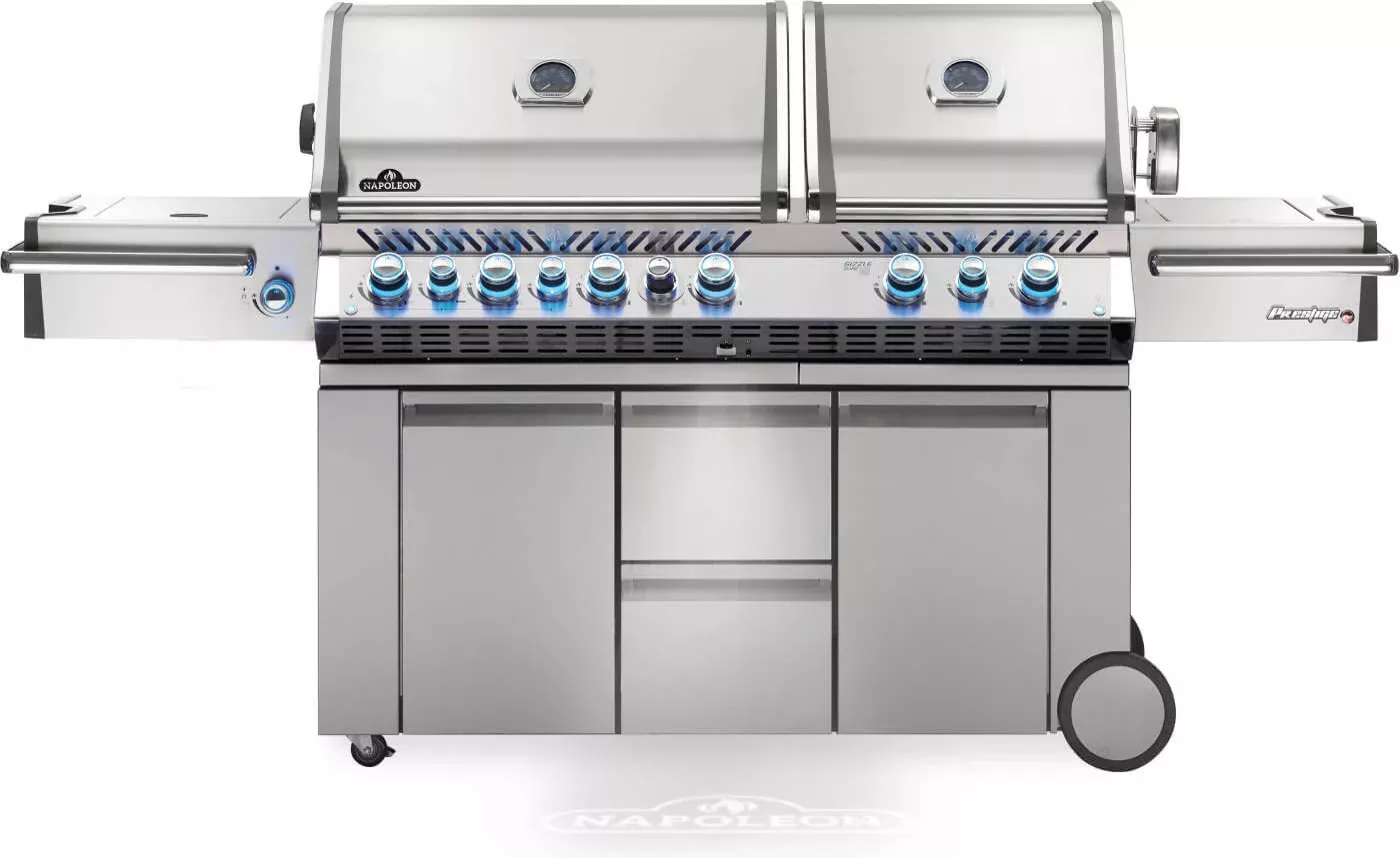 Napoleon Prestige PRO™ 825 RSBI with Power Side Burner, Infrared Rear & Bottom Burners-10 Burners
