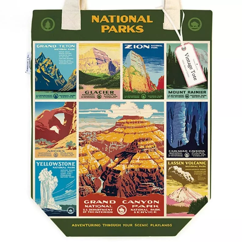 National Parks 100% Cotton Canvas Tote Bag