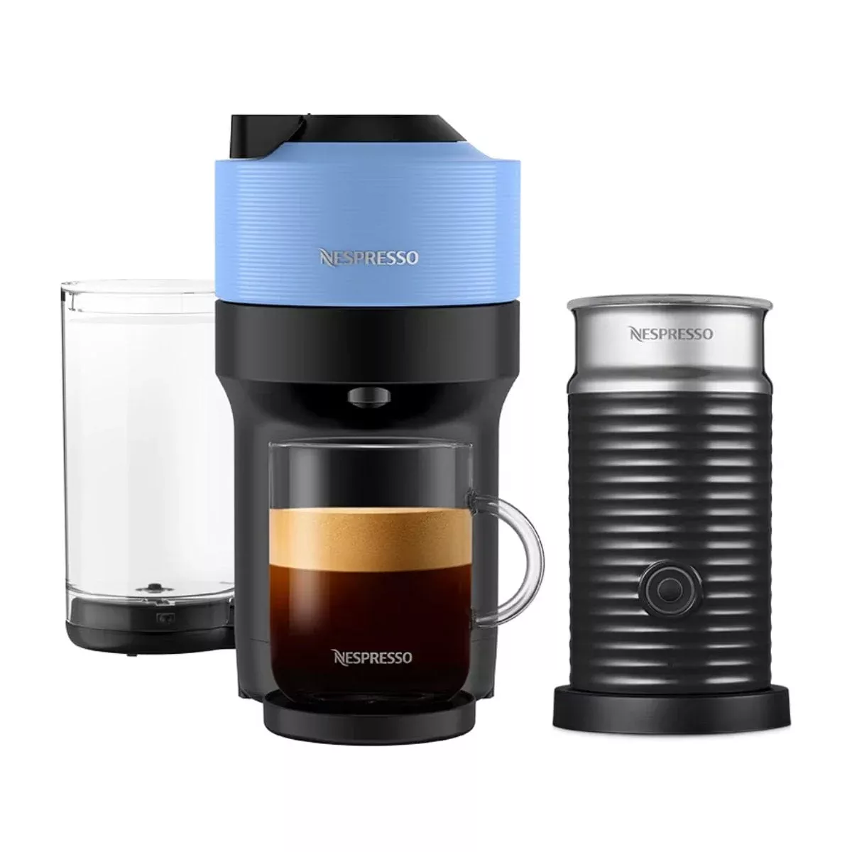 Nespresso Vertuo Pop+ Coffee and Espresso Machine with Aeroccino by De'Longhi ENV92AAE (Pacific Blue)