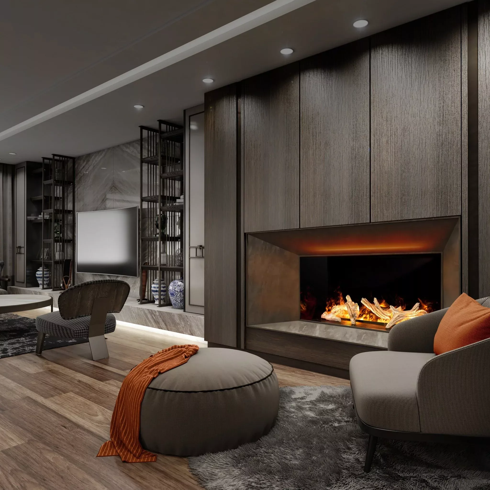 NetZero 40" NZW40B Waterplace Vapor Electric Fireplace