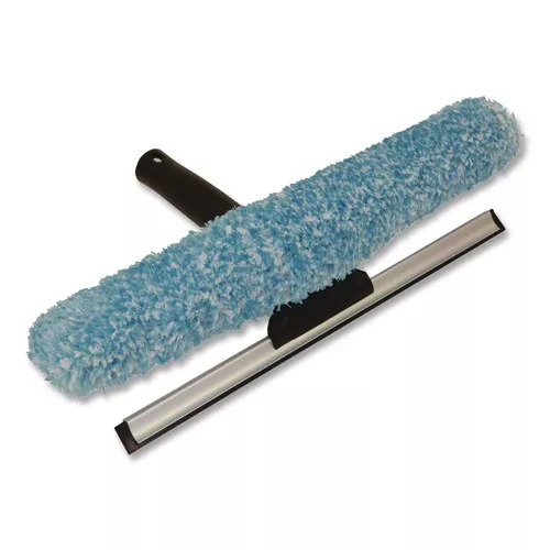 Nexstep Commercial Products 96154-S MaxiPlus Combo Window Washer and Squeegee, 12-in Wide Blade, 8.5-in Handle