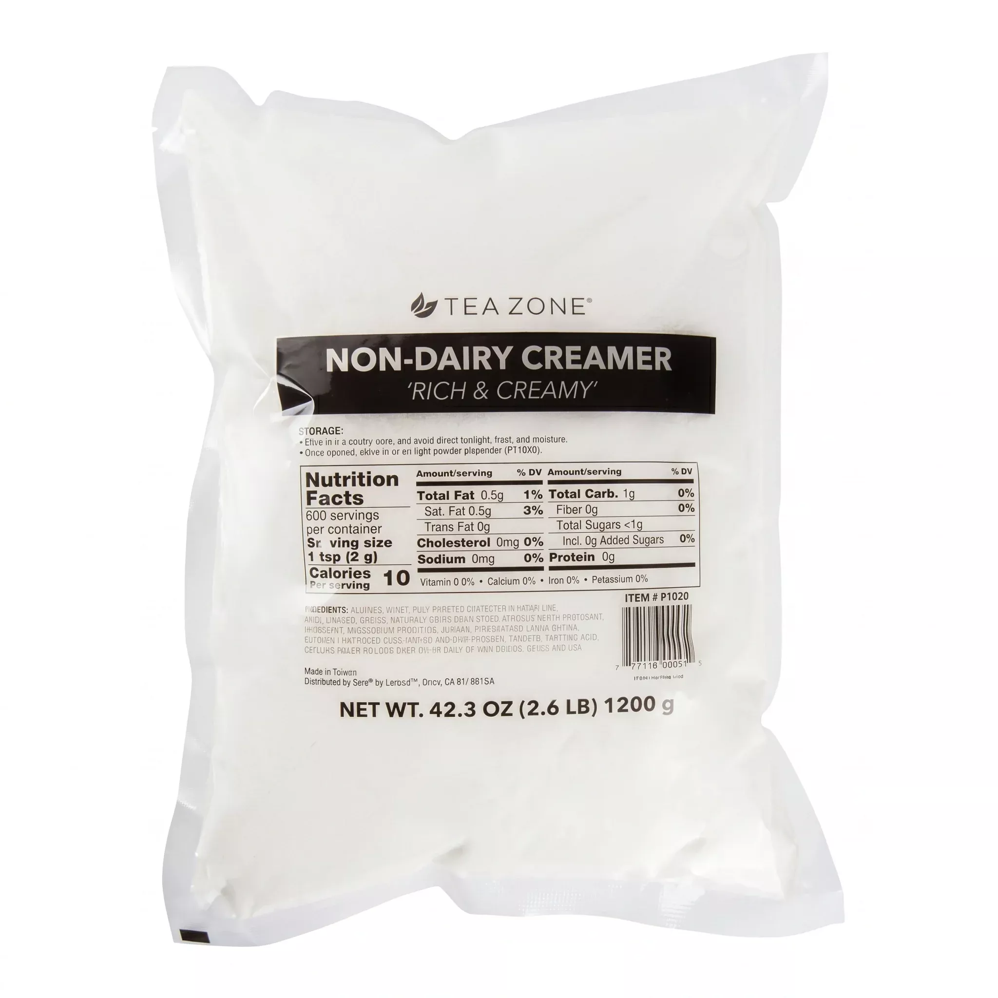 Non-Dairy Creamer Original Rich & Creamy, Case of 10 bags
