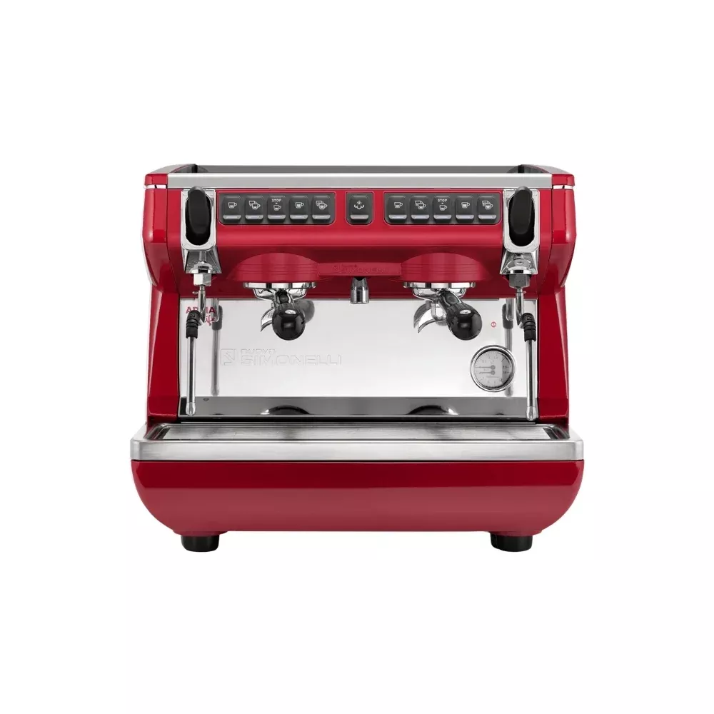 Nuova Simonelli Appia Life Compact 2 Group Volumetric Espresso Machine – Red