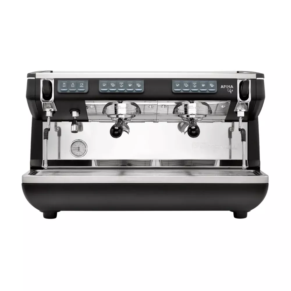 Nuova Simonelli Appia Life Full-Size 2 Group Volumetric Espresso Machine– Black