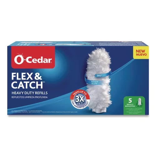O-Cedar 172172CT Flex and Catch Duster Heavy-Duty Refills - White (4 Packs/Carton)