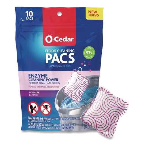 O-Cedar 172402CT Cleaning PACS - Lavender Scent (8 Packs/Carton)