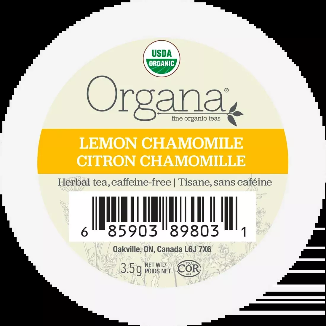 Organa - Lemon Chamomile Tea 24 Pack