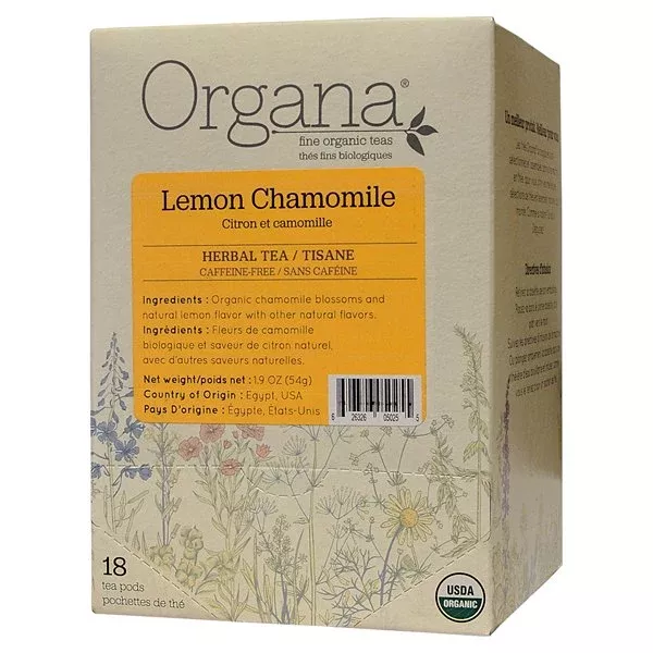 Organa Lemon Chamomile Tea Pods - 18ct
