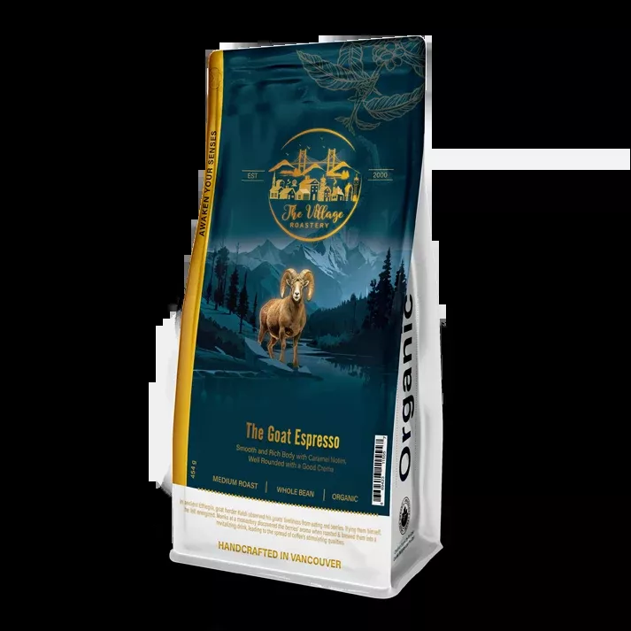 Organic Goat Espresso (Espresso 4) Coffee Beans - 1LB
