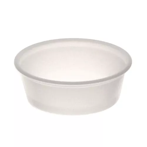 Pactiv Corp. SPP150 1.5 oz Plastic Portion Cup - Translucent (2500/Carton)