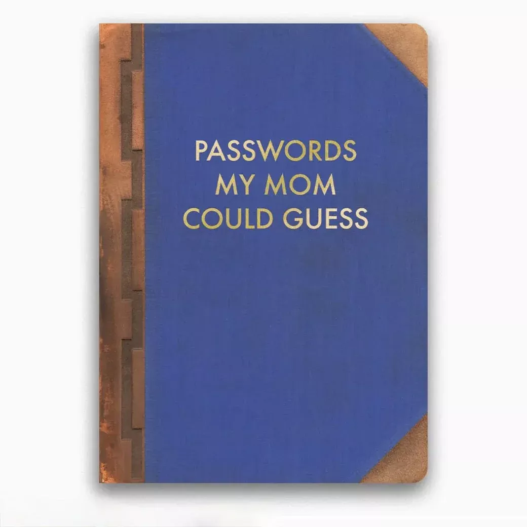 Passwords My Mom Could Guess Notebook Journal