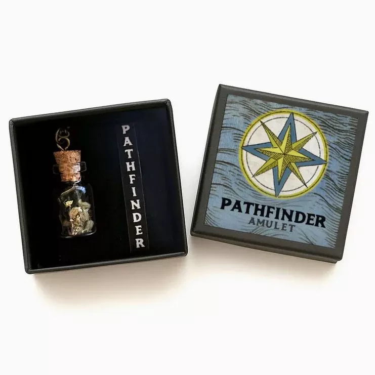 Pathfinder Amulet - Talisman Necklace for Direction in Life w Compass