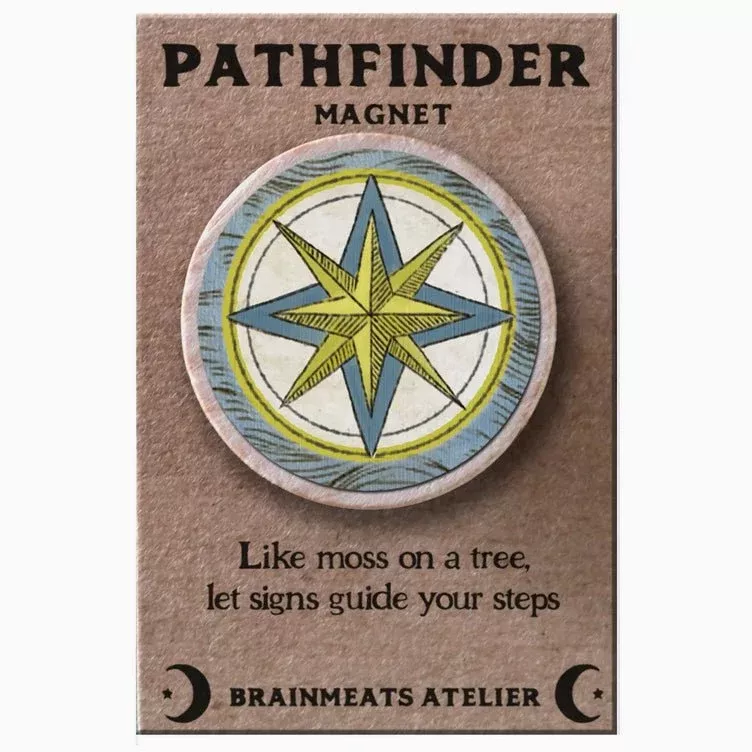 Pathfinder Magnet - Compass Intention Token for Guidance