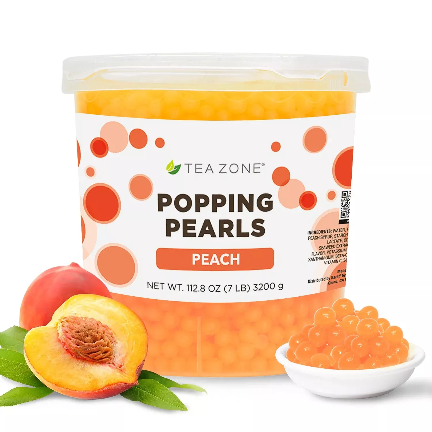 Peach POPPING PEARLS™ - Jar (7 lb)