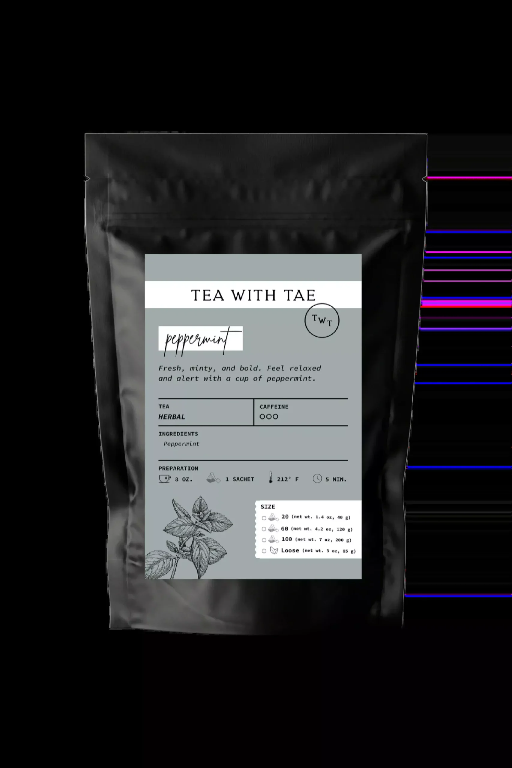 Peppermint Herbal Tea Pouch