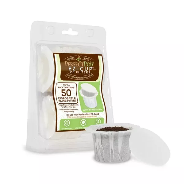 Perfect Pod - EZ-Cup 2.0 Disposable Paper Filters 50 Pack