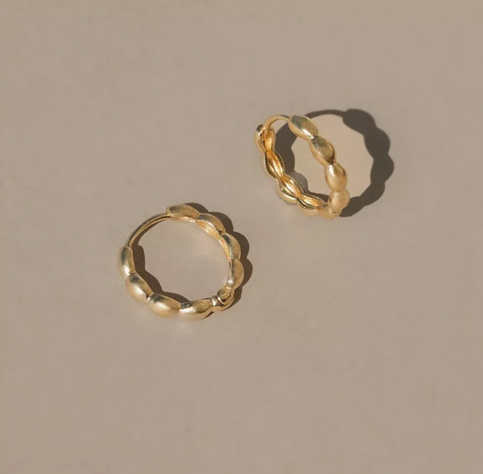 Petal Earrings - Gold Vermeil