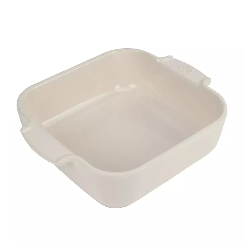 Peugeot Appolia Square Ceramic Casserole Baking Dish – 11" – Ecru