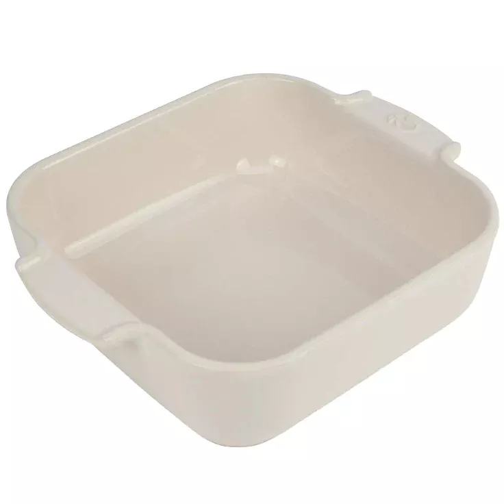 Peugeot Appolia Square Ceramic Casserole Baking Dish – 14" – Ecru