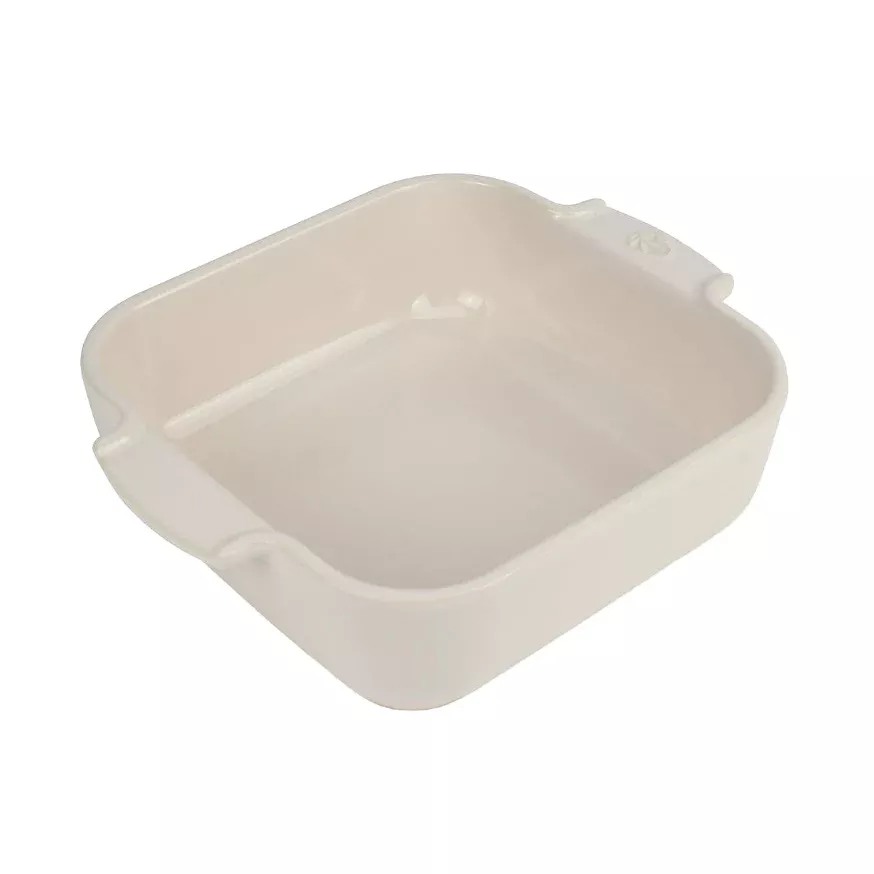 Peugeot Appolia Square Ceramic Casserole Baking Dish – 8" – Ecru