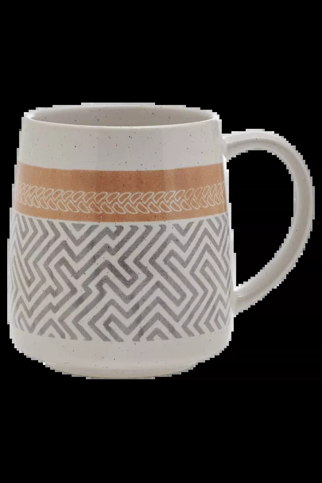 Pfaltzgraff 15oz Geo Pattern Cone Stoneware Mug