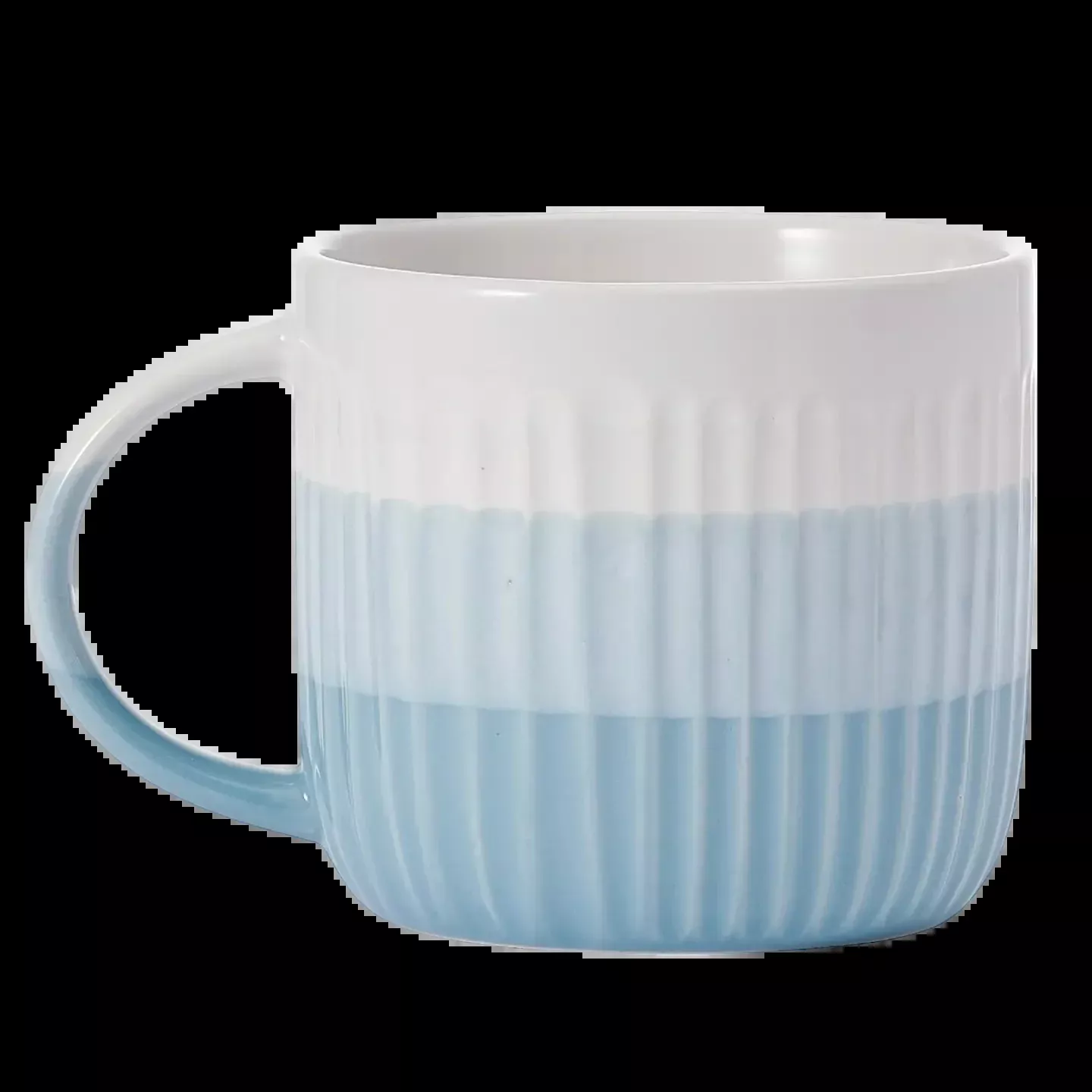 Pfaltzgraff 16oz Blue Debossed Ombre Stoneware Mug