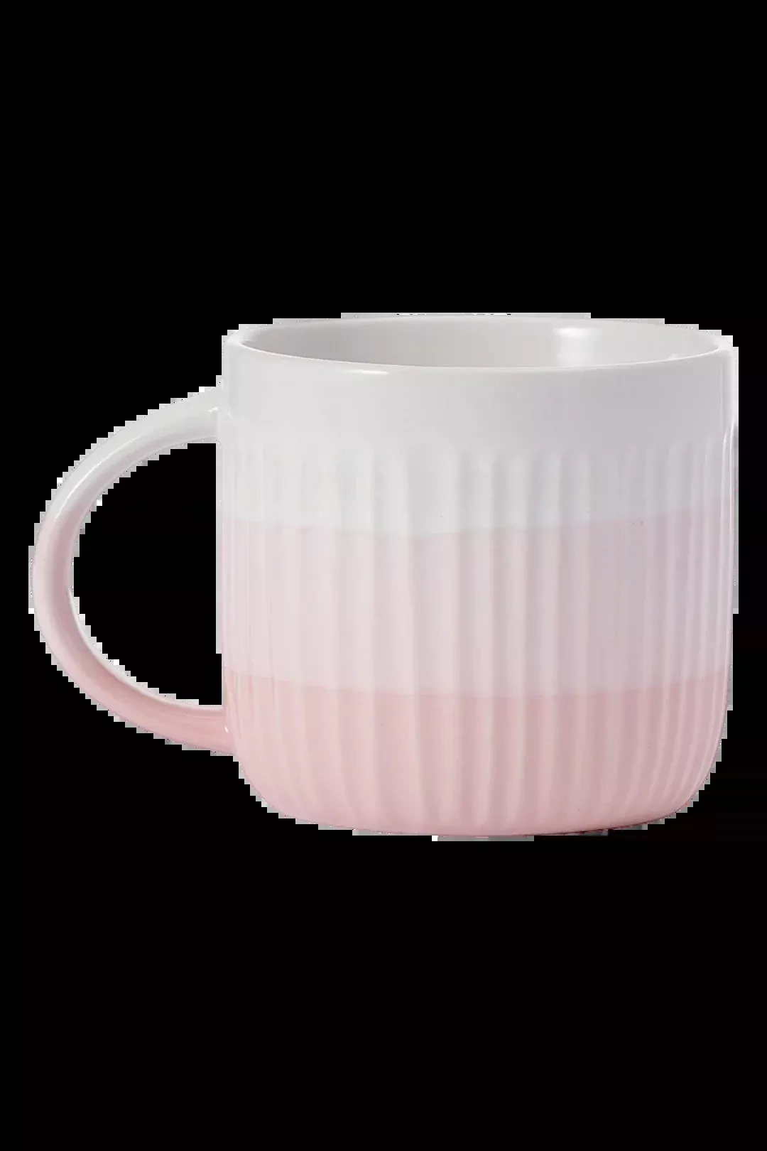 Pfaltzgraff 16oz Pink Debossed Ombre Stoneware Mug