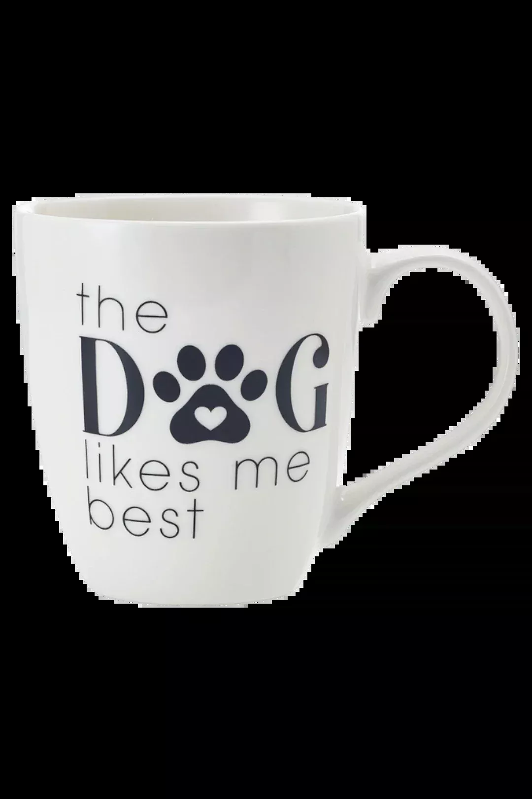 Pfaltzgraff “The Dog Likes Me Best” 18oz Barrel Mug