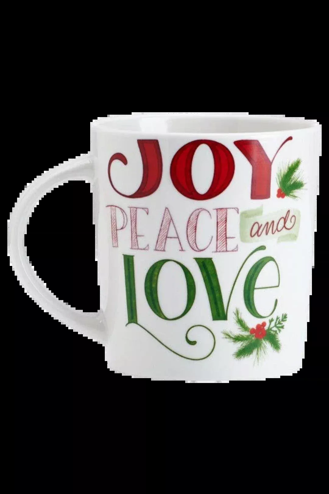 Pfaltzgraff Holiday “Joy Peace Love” 18oz Porcelain Mug